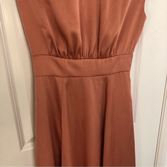 Gal Meets Glam Julia Tea Rose Beautiful dress salmon color bridesmaid event Sz 0 - Picture 6 of 15